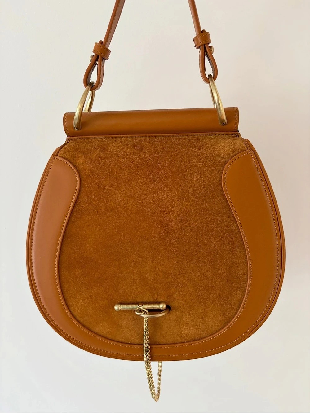 SANCIA Brown & Blue Shoulder Bag